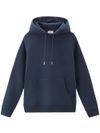 woolrich - Felpa in misto cotone con tasca a marsupio