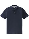 Short Sleeve Cotton Polo Shirt with Embroidered Logo