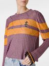 Olaf viscose sweater with stripes