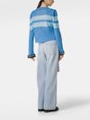 Olaf viscose sweater with stripes