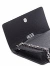 Calf leather wallet with chain