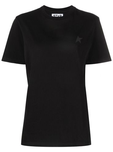 Cotton T-shirt with star logo print