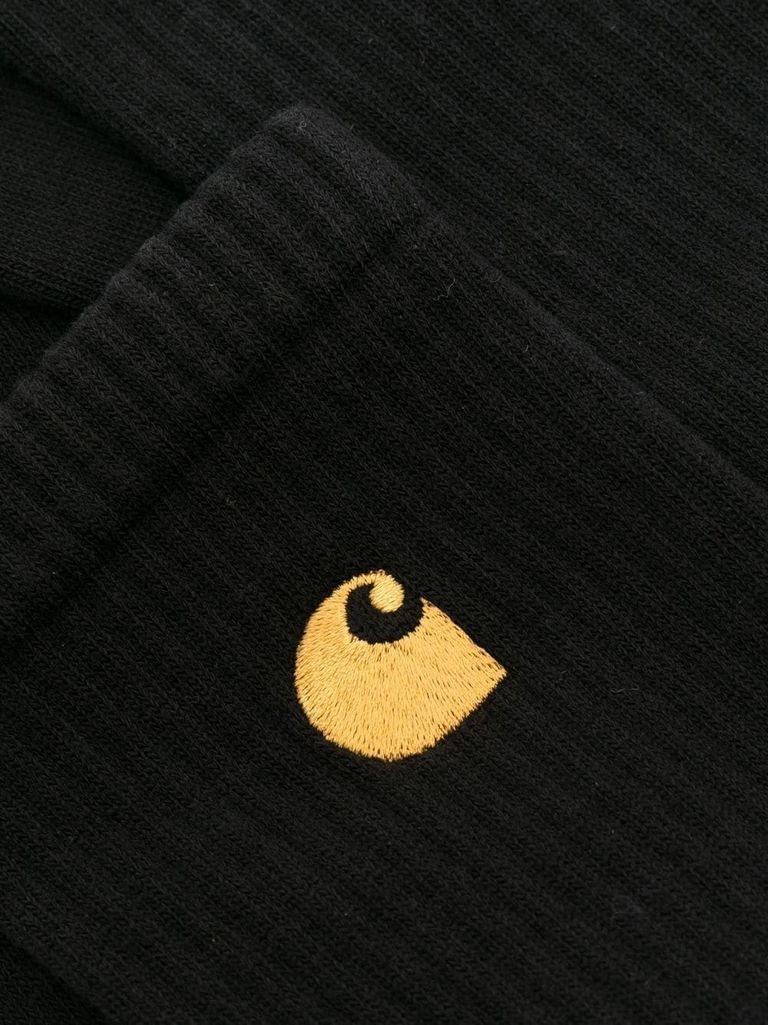 Shop Carhartt Socks With Logo In Nero