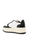 Sneakers platform 'Medalist' in pelle di vitello bianco e nero