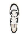 Sneakers platform 'Medalist' in pelle di vitello bianco e nero