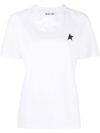 T-shirt in cotone stampa logo stella a contrasto