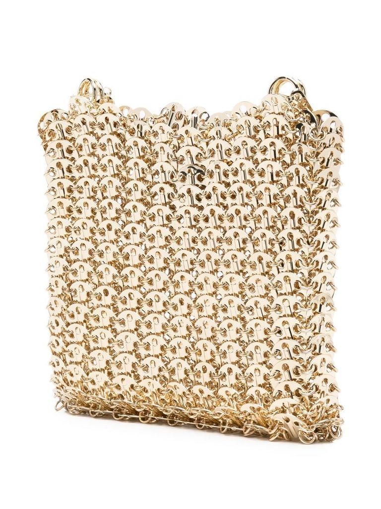 Shop Rabanne 'iconic 1969' Brass Disc Bag In Oro