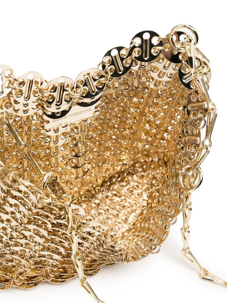 Shop Rabanne 'iconic 1969' Brass Disc Bag In Oro