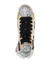 Sneakers 'PRSX' alte in pelle con stampa leopardata