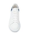 'Oversize' calfskin leather sneakers with contrast heel
