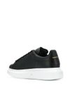 'Oversize' calfskin leather sneakers with contrast sole