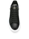 'Oversize' calfskin leather sneakers with contrast sole