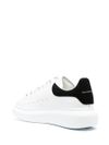 'Oversize' calfskin leather sneakers with contrast heel