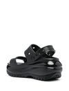 Mega Crush rubber sandals with glossy platform and straps