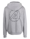 Cotton hoodie with front logo print