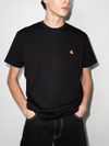 Cotton T-shirt with embroidered front logo