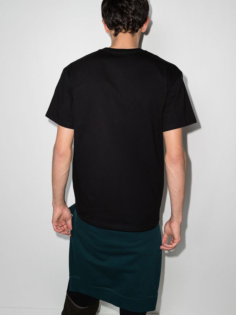 Shop Carhartt Cotton T-shirt With Embroidered Front Logo In Nero