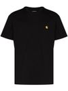 Cotton T-shirt with embroidered front logo