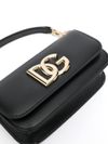 Calf leather bag with lettering logo