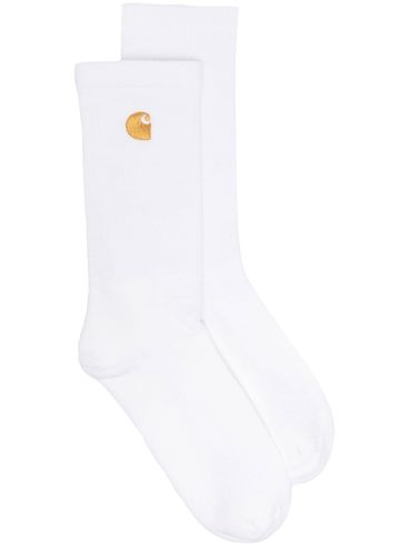 Cotton socks with embroidered logo