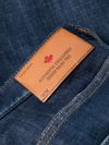 Jeans slim in cotone stretch con etichetta logo