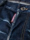 Jeans slim in cotone stretch con etichetta logo