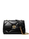 'Kira' small quilted diamond calf leather bag