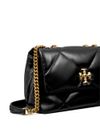 'Kira' small quilted diamond calf leather bag