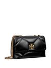 'Kira' small quilted diamond calf leather bag