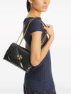 'Kira' small quilted diamond calf leather bag