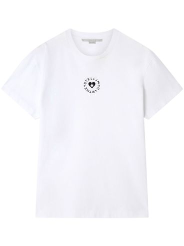Cotton T-shirt with front logo print