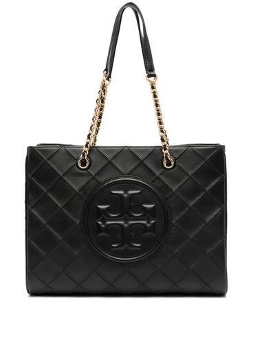 'Fleming' leather bag with diamond pattern