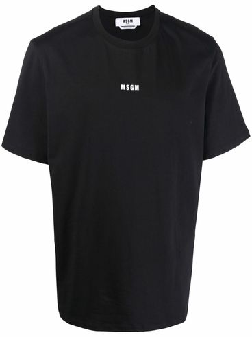 Cotton T-shirt with front printed logo