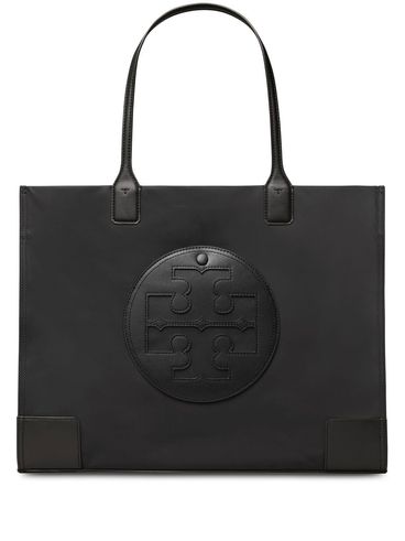 'Ella' large shopping bag in recycled nylon with front logo