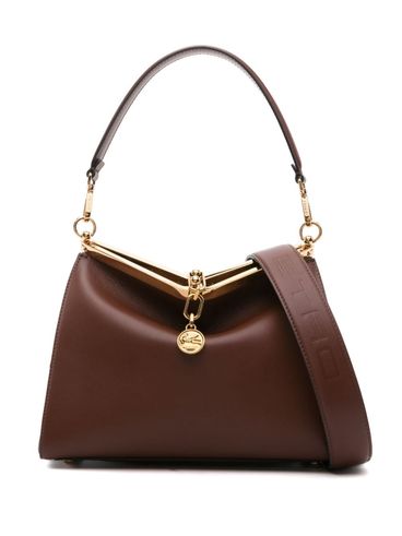 Medium Vela bag in calfskin leather with mini pouch