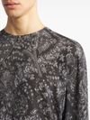 Silk and cashmere sweater with paisley print