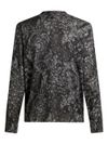 Silk and cashmere sweater with paisley print