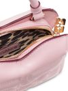 Small Butterfly crossbody bag in glossy recycled calf leather and synthetic material