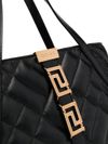 Quilted calf leather Greca Goddess tote bag