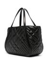 Quilted calf leather Greca Goddess tote bag