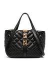 Quilted calf leather Greca Goddess tote bag