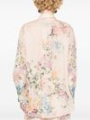 Halliday shirt in ramie with floral print