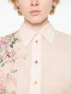 Halliday shirt in ramie with floral print