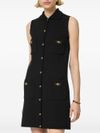 versace - Sleeveless short dress in virgin wool and cashmere - 3