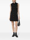 versace - Sleeveless short dress in virgin wool and cashmere - 4