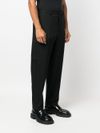 Straight-cut tailored trousers