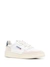 autry - Medalist sneakers in white and blue calf leather - 3