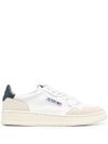 autry - Medalist sneakers in white and blue calf leather