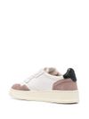 Medalist sneakers in white beige and black calf leather