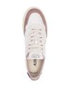 Sneakers Medalist in pelle di vitello bianco beige e nero